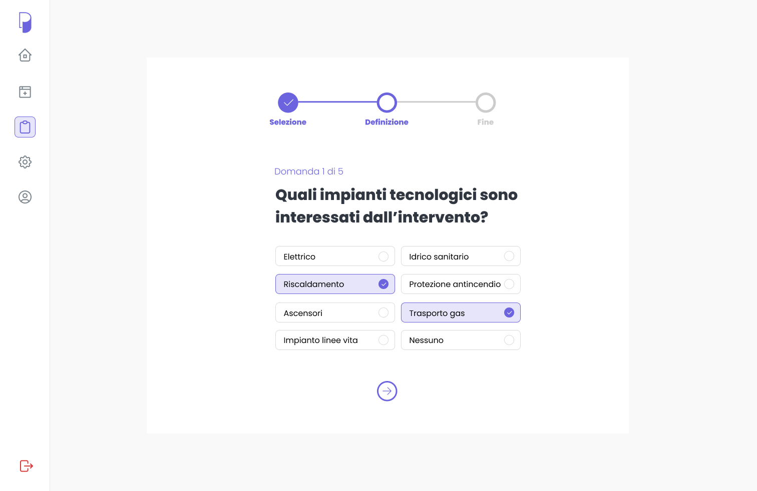 Wizard procedura guidata